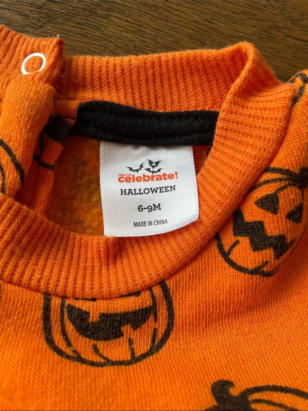 Kids Orange Pumpkin Jack-O'-Lantern Costume
